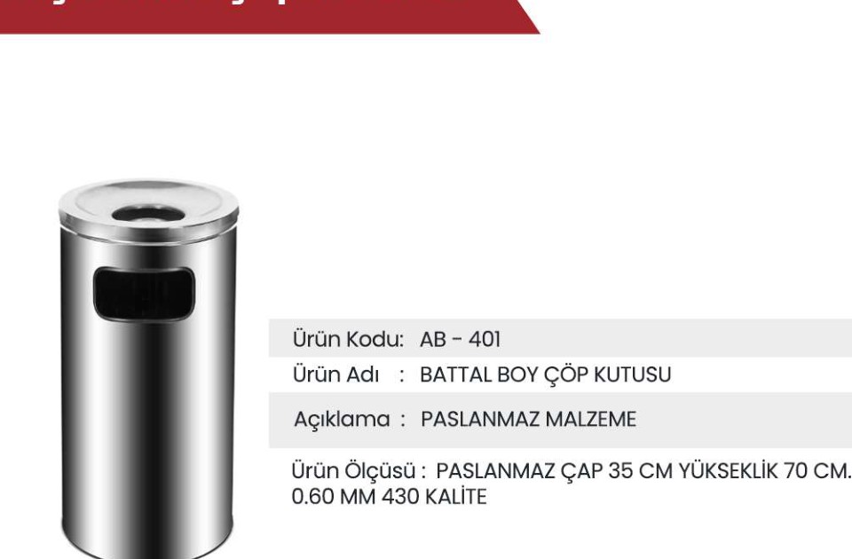 Dış mekân çöp kutusu